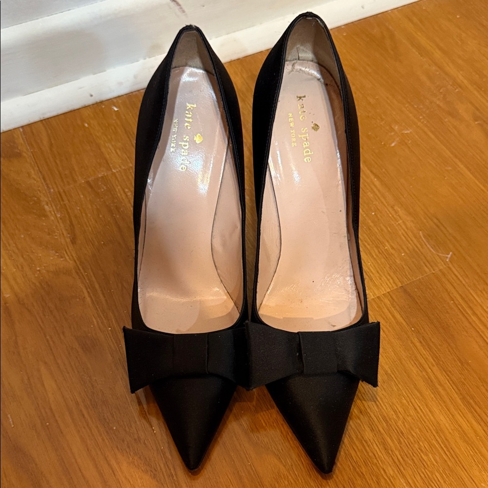 Kate Spade Black Bow Heels